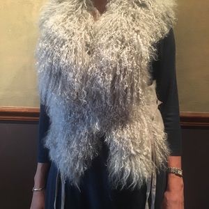 Genuine fur vest